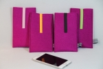 Filz-Smartphonehülle in pink
